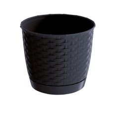 Plastový kvetináč Ratolla Round antracitová, pr. 16,5 cm