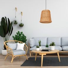 Luster na lanku VIMINI 1xE27/40W/230V ratan