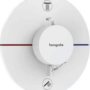 Vaňová batéria Hansgrohe ShowerSelect Comfort S bez podomietkového telesa matná biela 15554700