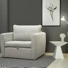 Rozkladacie kreslo Bella 80, svetlá šedá (l.grey)