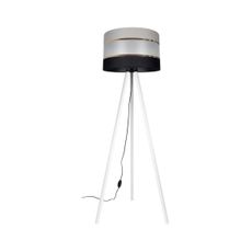 Stojacia lampa CORAL 1xE27/60W/230V biela/čierna/šedá/zlatá