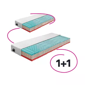 Matrace, set 2 ks, 18 cm, 80x200 cm, TAMIA