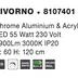 LED luster Livorno 60 Chrome