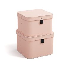 Kartónové úložné boxy s vekom v súprave 2 ks Ludvig – Bigso Box of Sweden