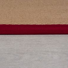 Flair Rugs , Kusový koberec Herringbone Border Kira Red, 160x230, béžová, chodba / predsieň