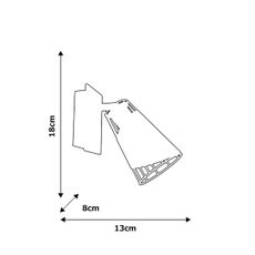 Nástenné bodové svietidlo RICK 1xE14/40W/230V