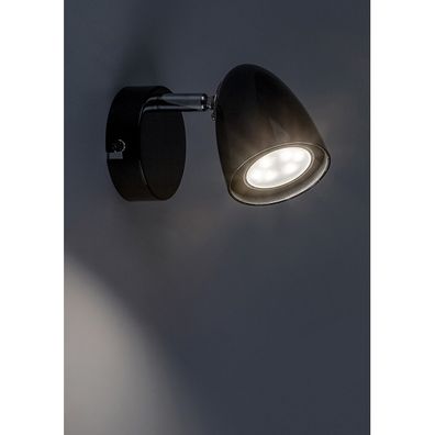 Rabalux 73015 - Nástenné bodové svietidlo PERICO 1xGU10/5W/230V čierna