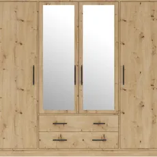 Šatník Smart 200 cm, artisan, zrkadlo