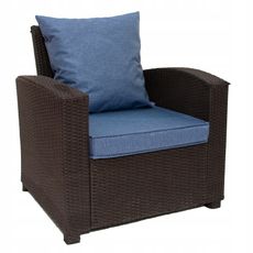 Golden Garden Podsedák na záhradný nábytok GG98 55/60/8cm + vankúš 55/50cm jeans svetlá