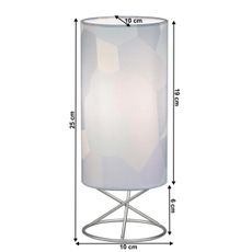 KONDELA Avam stolná lampa sivá