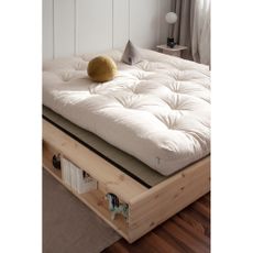Dvojlôžková posteľ z borovicového dreva s roštom 160x200 cm Ziggy – Karup Design