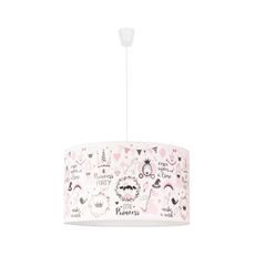 Duolla - Detský luster na lanku PRINT M 1xE27/40W/230V pr. 35 cm rozprávka