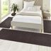 Hanse Home Collection koberce Spálňová sada Pure 102661 Anthracite - 3 diely: 70x140 cm (2x), 70x240 cm (1x) cm