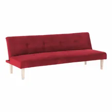 Pohovka rozkladacia, bordová Velvet látka/dub, ALIDA
