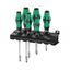 Wera 007680 Kraftform Plus Lasertip skrutkovače typ 334 SK/6 (sada 6 kusov + stojan)