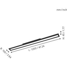 Eglo 900095 - LED Stmievateľné stropné svietidlo SALOBRENA-Z LED/33,5W/230V
