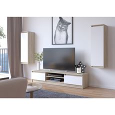 Vitrína CLP W 30 cm Sonoma/ biela
