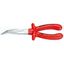 Polkruhové kliešte s čepeľami (so zobákom) 200 mm KNIPEX 26 27 200 - 1000V. Pochrómované, izolované VDE