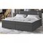 Posteľ Box Spring Cleveland s LED osvetlením 140 x 200 cm | šedá