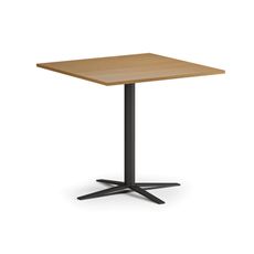 Konferenčný stolík AURA, 80x80 cm, čierna podnož, buk