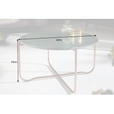 Konferenčný stolík Noble 62cm mramor zelené zlato