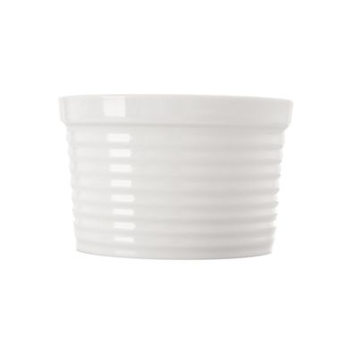 Zapekacia miska, pr. 10 cm, v. 6,5 cm, porcelán, biela, 12 ks