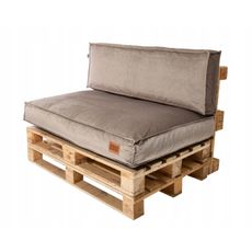 Golden Garden Paletové sedenie GG55 podsedák a vankúš 120cm x 80cm x 15cm penový granulát capuccino