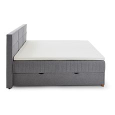 Sivá boxspring posteľ s úložným priestorom 180x200 cm Tambo – Meise Möbel