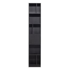 Čierna modulárna knižnica z borovicového dreva 40x210 cm Finca – WOOOD
