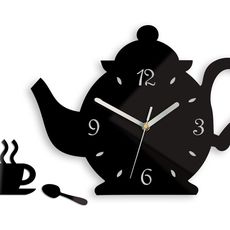 ModernClock Nástenné hodiny Kettle čierne