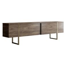 TV stolík v dekore orecha v prírodnej farbe 180x30 cm Luxe – Kalune Design