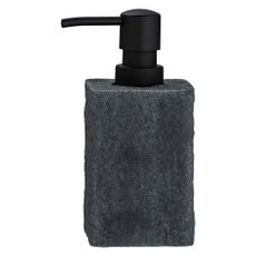 Tmavosivý dávkovač na mydlo Wenko Villata, 300 ml