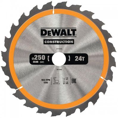 Pilový kotúč 250x30mm 24z ATB 10° DeWALT DT1956