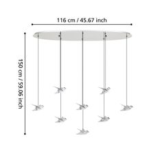 Eglo 390401 - LED Stmievateľný luster na lanku PARATEBUENO 8xLED/4,2W/230V chróm