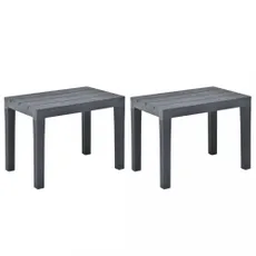 Záhradná lavica 2 ks plast Dekorhome
