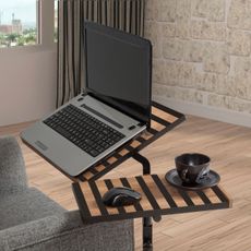 Hanah Home Stolík na notebook Glen I borovica/čierny