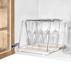 Držiak pohárov na víno s odkvapkávačom FlexiSPACE 330 x 148 mm