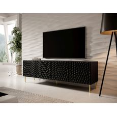 CAMA MEBLE Hole 190 tv stolík čierna