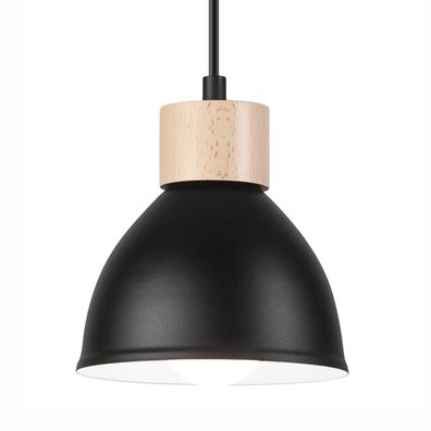 Luster na lanku NICO 3xE27/60W/230V čierna