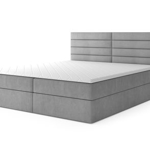 Čalúnená boxspring posteľ Cargo - sivá Rozmer: 160x200