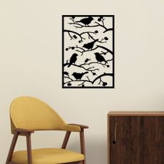 Kovová nástenná dekorácia 47x66 cm Branch & Birds – Wallity