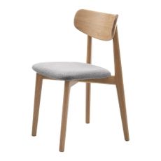 Svetlosivá/v prírodnej farbe jedálenská stolička Elim – Unique Furniture
