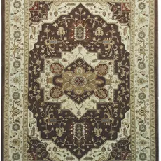 Diamond Carpets koberce Ručne viazaný kusový koberec Diamond DC-SIRAPI Brown / ivory - 365x550 cm