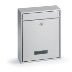 Poštová schránka pre zostavy, 350 x 260 x 85 mm, strieborná