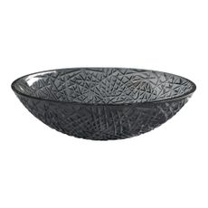 Čierne sklenené umývadlo 50x36 cm Purus – Sapho