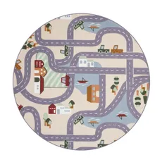 Vopi Detský kusový koberec Scanroad 39 kruh - 67x67 (priemer) kruh cm