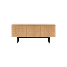 Komoda v dubovom dekore Woodman Mora Herringbone, 175 x 75 cm