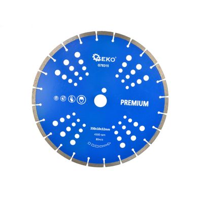 Kotúč diamantový rezný segmentový GEKO, 350x10x32mm
