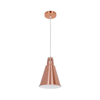 Klausen KL 6239 - Luster na lanku SHADE 1xE27/15W/230V medená