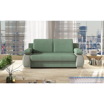 NABBI Limia rozkladacia pohovka sivá (Berlin 01) / biela (Soft 17)